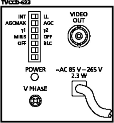 TVCCD-623 HIgh Resolution B/W CCTV Camera