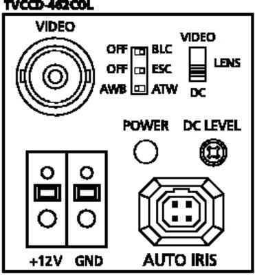 TVCCD-462COL High-resolution colour CCTV camera